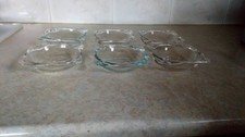 glass ashtrays set of 6