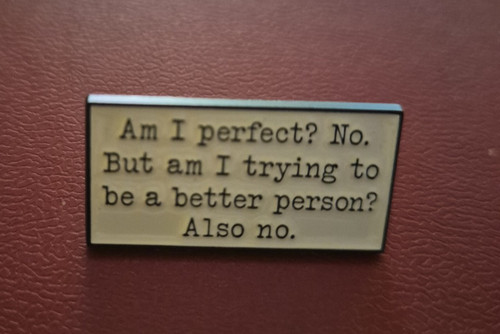 Funny sarcastic pin badge am - funny,