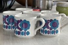 6x Vintage Staffordshire