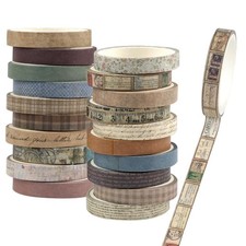 20 Rolls Washi Tape Set, 7mm