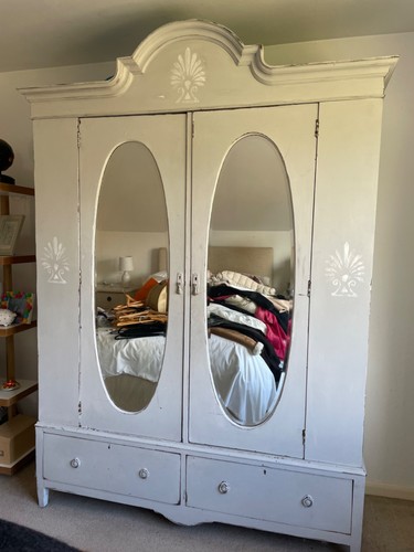 Vintage painted wooden - painted,