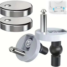 2x Toilet Seat Hinge Fixings Quick Release Top Fix Toilet Blind Hole Spare Parts