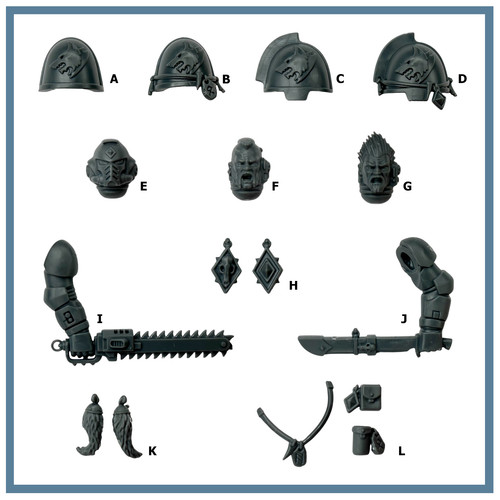 Space wolves upgrades single - wolves,