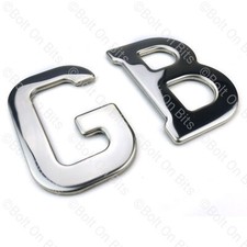 Stainless Steel GB Badge Self Adhesive Citroen Berlingo Relay C3 C4 Picasso DS3