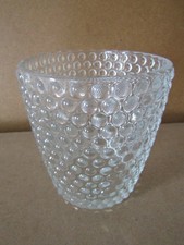 Small Glass  bobbly  Plant Pot