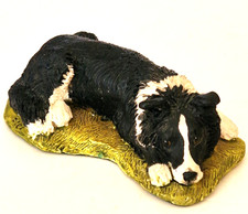 Border Collie Dog Figurine by