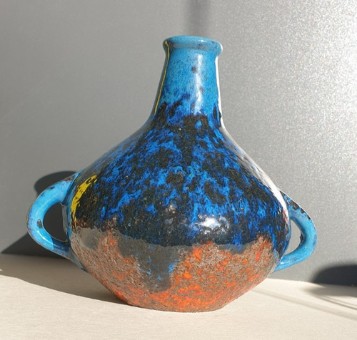 Pottery vase german - vase,