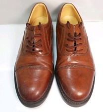 Mens Brown Leather Lace up Shoes By George Oliver Size 9