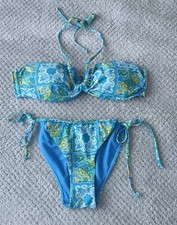Ladies Bikini Set Blue Primark