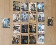 DR DOCTOR WHO DALEKS VS  CYBERMEN FULL SET OF 18 BATTLES IN TIME EXCELLENT.DVC.