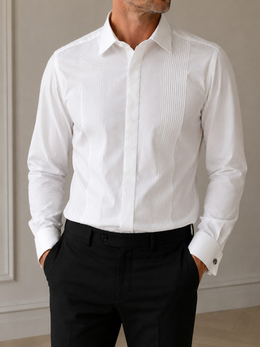 Moss bros white classic - white,