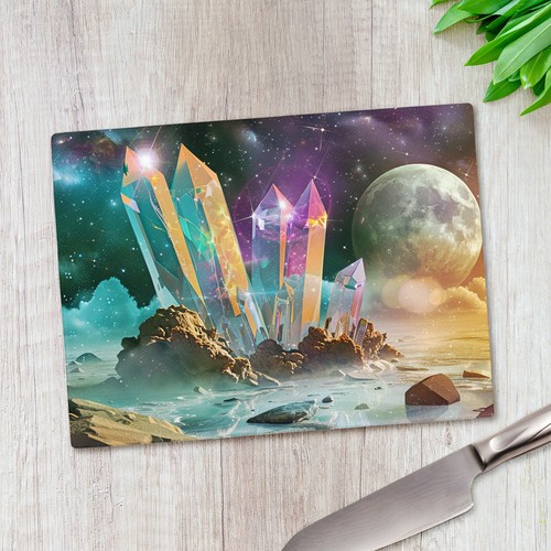 Crystals planet glass chopping - glass,