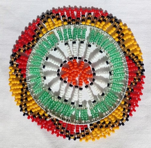 Ethnic african beaded coasters - african,