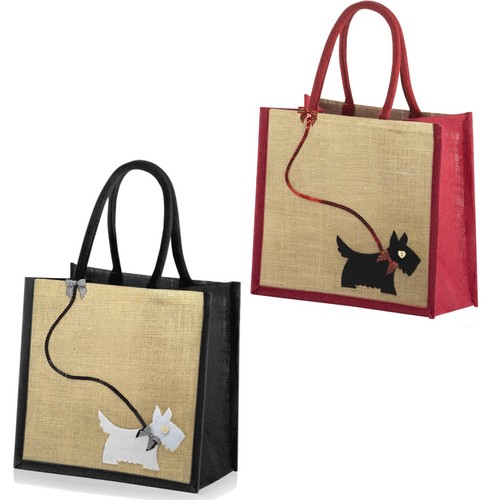 Medium jute hessian shopping - jute,