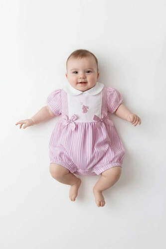 Baby pink candy - pink, stripe