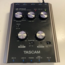 Tascam US-144 4x4 Audio Card Interface MIDI MKII Recording Sound USB
