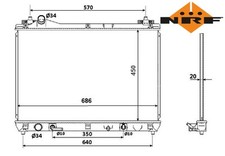 COOLANT RADIATOR 53702 NRF I