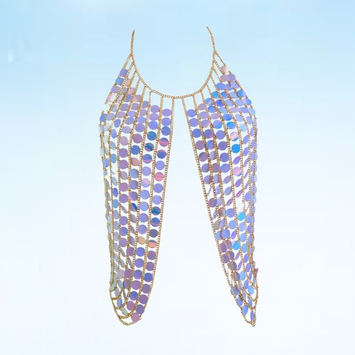 Bra chain sequin body jewelry - bra,