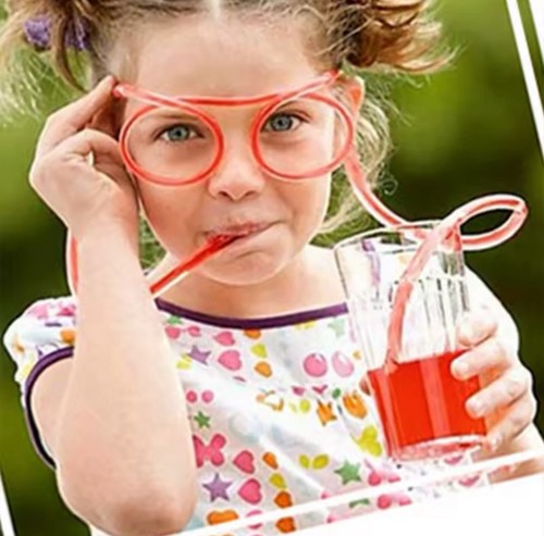 5pcs random color funny - color, straw