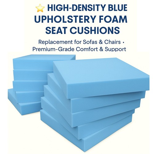 Upholstery blue foam sheet cut - upholstery,