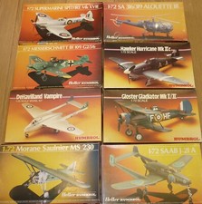 Old Humbrol (Heller) 1/72 scale - Collection of Aircraft Kits - Various