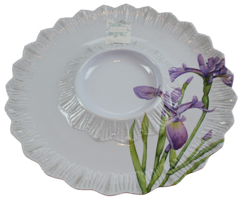 Shabby chic purple iris - iris, white