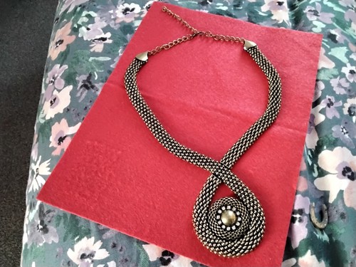 Vintage choker necklace wide - vintage,