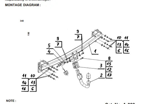 Detachable swan neck tow bar - swan,