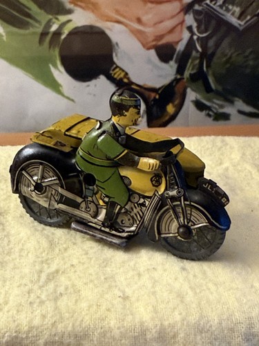 Mettoy motorcycle sidecar - mettoy,