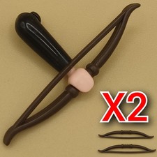 X2 Playmobil weapon-brown bow