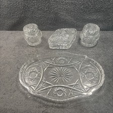 Vintage Pinwheel Glass Vanity