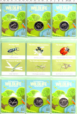 GARDEN INSECTS GREAT BRITISH WILDLIFE 1921 SIX COIN 10p PAGED SET (HS-344)