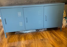 metal sideboard cabinet blue Habitat make 