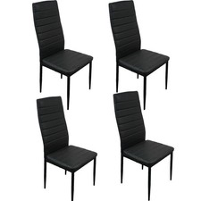 New 4 Pcs PU Leather Dining