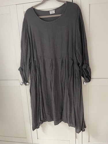 Linen dress one size - dress,