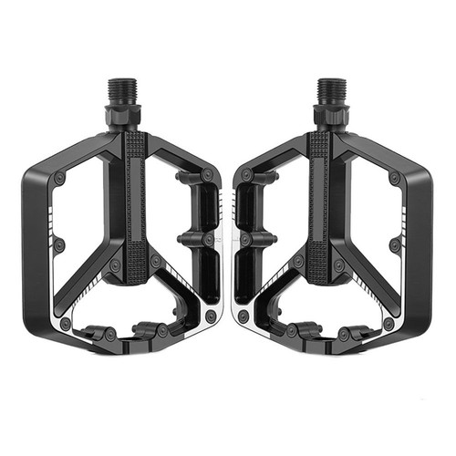 Double sided bike pedals - double, with