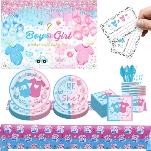 Gender reveal backdrop banner - reveal,