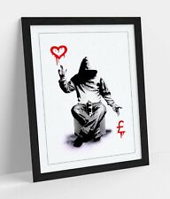 BANKSY, LOVE OR MONEY -FRAMED