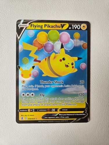 Flying pikachu 006 025 holo - flying,