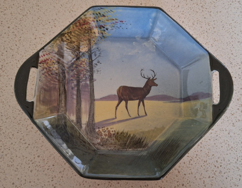 Art deco deer - deco, dish