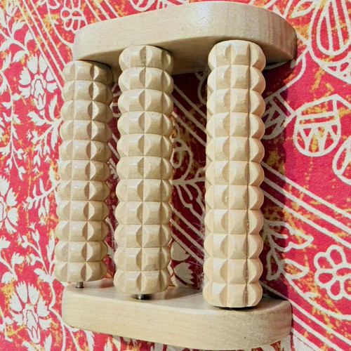 Wooden foot massage - roller, –
