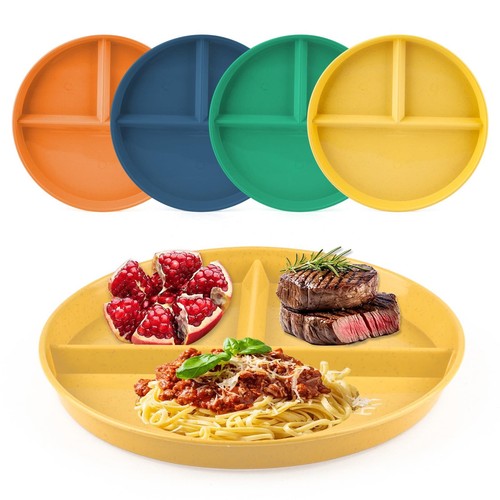 4pcs portion control - portion, plates
