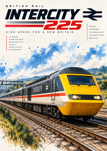 Intercity 225 train poster - 225,