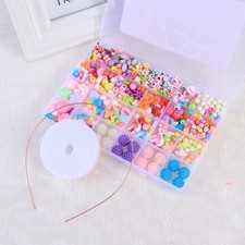  500 Pcs Bead Sets for Girls Childrens Craft Kits Friendship Bracelets Beads