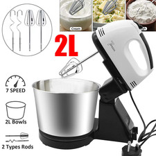 Electric Stand Cake Mixer Food Multi Mixing Bowl Blender Beater Dough 7 Speed
