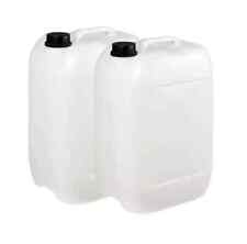 2 X NEW 25L LITRE PLASTIC WATER CONTAINER CARRIER FOOD DRUM JERRY JERRICAN V18