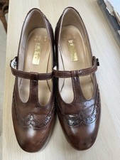 Gabor Leather Brown T Strap