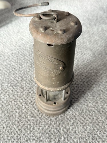 Vintage miners lamp aberaman - lamp,
