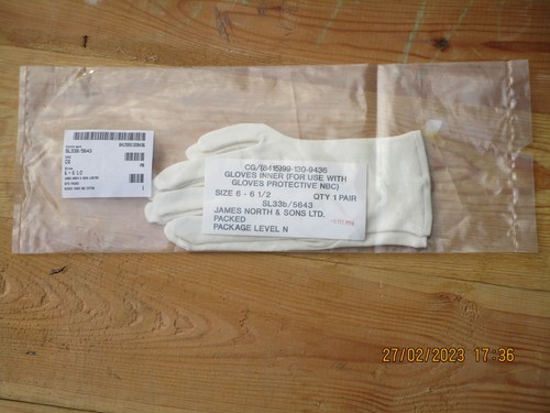 Nbc gloves inner white fabric - nbc, inner,
