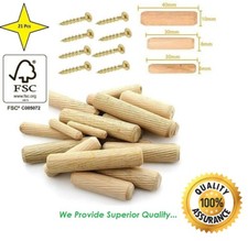 21 Pcs Assorted WOODEN DOWELS